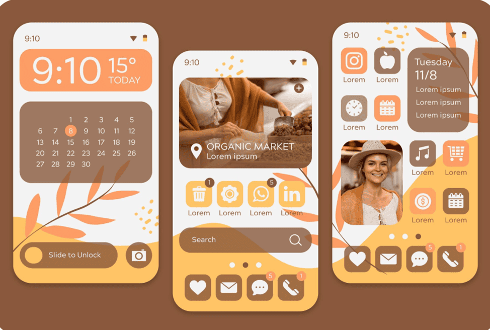 Основные виды виджетов